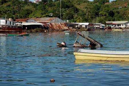 tsunami1 Photographs of the April 2007 tsunami damage at Gizo, Solomon Islands, by John and Tracy and taken from their boat, Prossie Joe